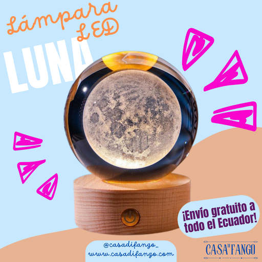 Lámpara LED de cristal - Luna